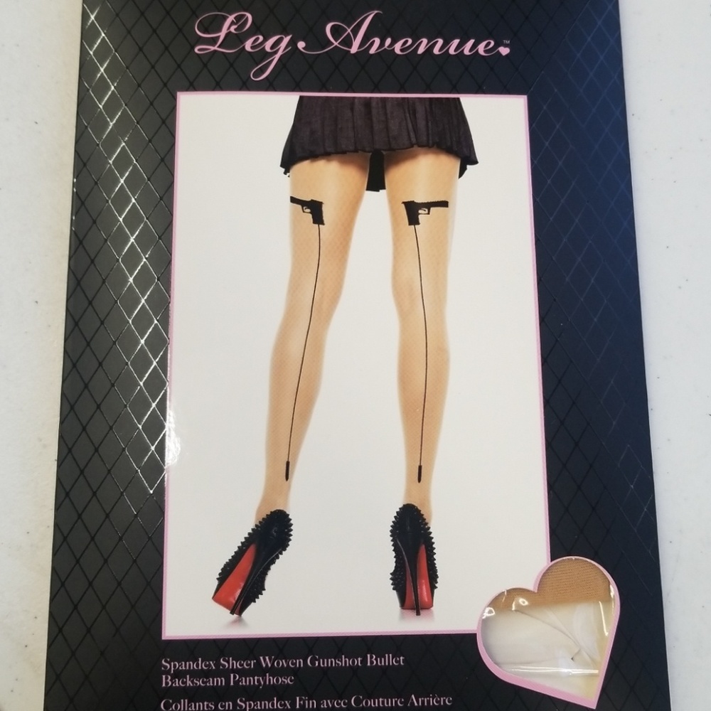 Spandex sheer bullet pantyhose